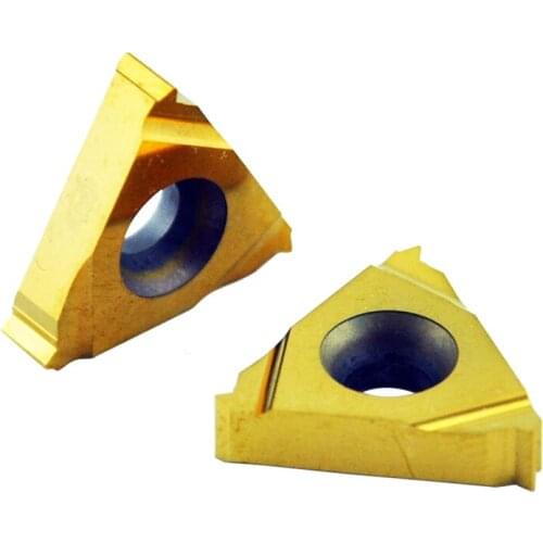 10PCS 16ER AG60 Carbide Threading Inserts 60Deg External Threading Tips Indexable Inserts Threaded Holder