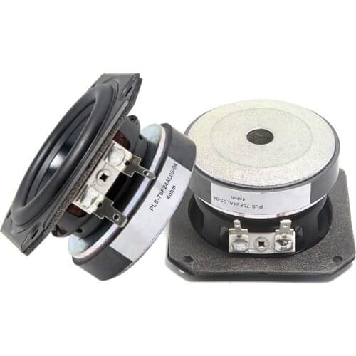 40W Full Range Speaker 3 Inch 4Ohm Central Channel Speaker 84mm Treble Mid Bass Loudspeaker For Peerless DIY Car Audio 2pcs