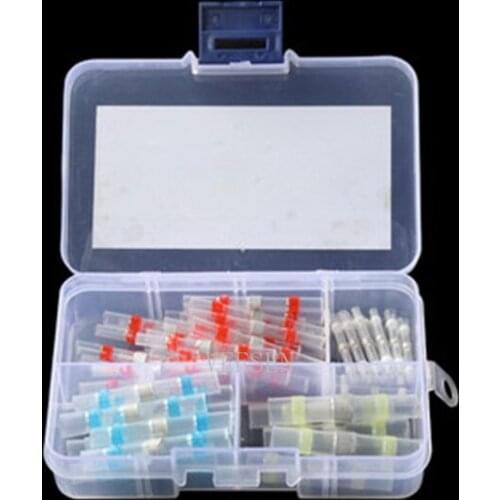 50/60/90/100/150/500pcs Heat Shrink Connect Terminals Waterproof Solder Wire Sleeve Tube Insulated Butt Electrical Connectors