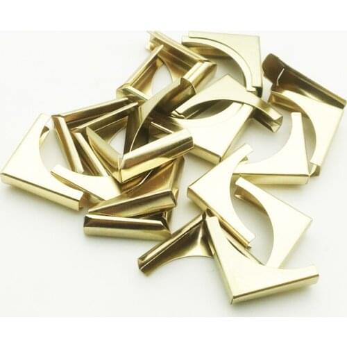 50PCS/Pack 21X21X6mm Gold Metal Book Corners For Photo Albums Menus Folders DIY Scrapbooking Decor Corner Protectors SC129
