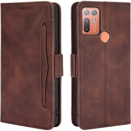 For HTC Desire 20 Plus Flip Case Removable Card Slot Phone Holder Capa for HTC Desire20 Plus Case Desire 20Plus 20+ Wallet Cover