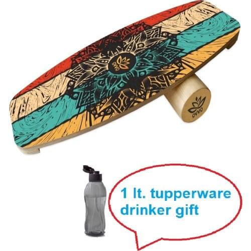 Wooden Balance Board, Surfing, Skating, Fitness, Yoga, skateboard Snowboard for Training and Coordination Exercise Portable Equipment