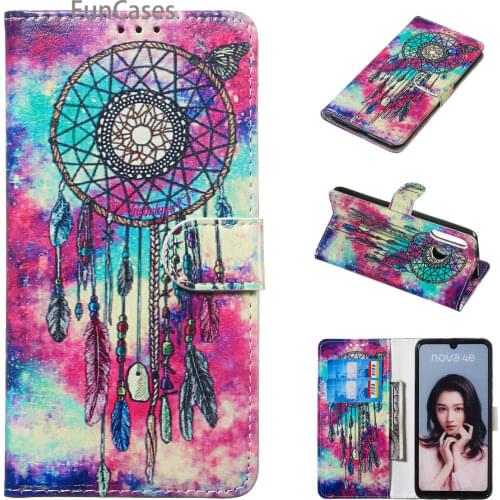 Wind Chimes PU Leather Flip Wallet Case For Huawei P30 Pro Mobile Phone Covers sFor Huawei etui P30 Plus Lite Honor 10 Capinha