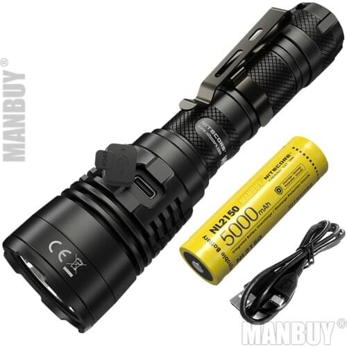 Nitecore MH25S 1800 Lumen LED USB-C Rechargeable Flashlight +21700 Battery NL2150 Torch Portable Outdoor Camping Law Enforcement
