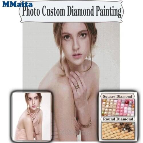 Photo Custom Diamond Painting 5D DIY Mysterious Picture of Rhinestones Diamond Embroidery Mystery 3D Cross Stitch Top Gift