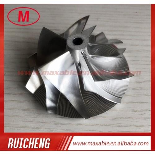 GT3037 57.04/76.13mm 452708-0001 5+5 blades High performance bore:5.99 turbo billet/milling/alumunum 2618 compressor wheel for 7