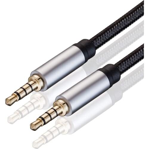 3.5mm AUX Cable Jack male to male Audio Cable 3.5mm Speaker Cable for Headphones Car for Xiaomi Redmi 5 plus Oneplus 5t AUX Cord