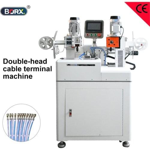 Fully servo Flat wire harness Double ends crimping terminal machine Dupont ZH, PH, XH connetor ribbon cables clamp equipment