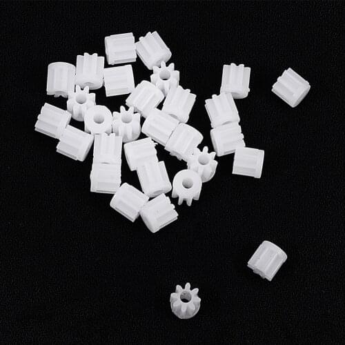 Hot 10~50pcs 5mm Thickness Plastic Gear 8 Teeth 0.5 Modulus Model 081.5A /082A /082A Shoulder for DIY RC Car Robot Motor