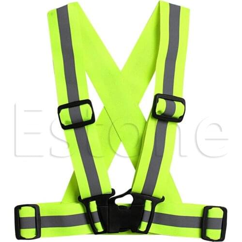 Hot! Sport Kids Adjustable Safety Visibility Reflective Stripes Vest Night Running Orange/Hot Pink/Green/Royal Blue