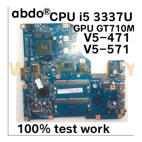 11309-2 48.4TU05.021 for ACER V5-471 V5-471G V5-571 V5-571G notebook motherboard CPU i5 3337U GPU GT710M 2GB DDR3 100% test work
