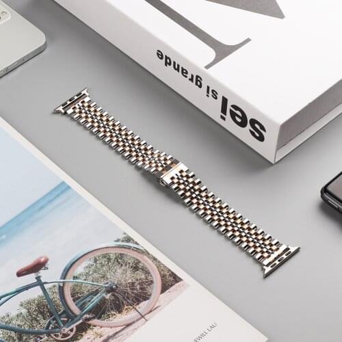 Metal strap for Apple watch 6 5 4 SE band 40mm 44mm Stainless Steel Strap Smartwatch Metal Bracelet for iWatch 3 band 38mm 42mm