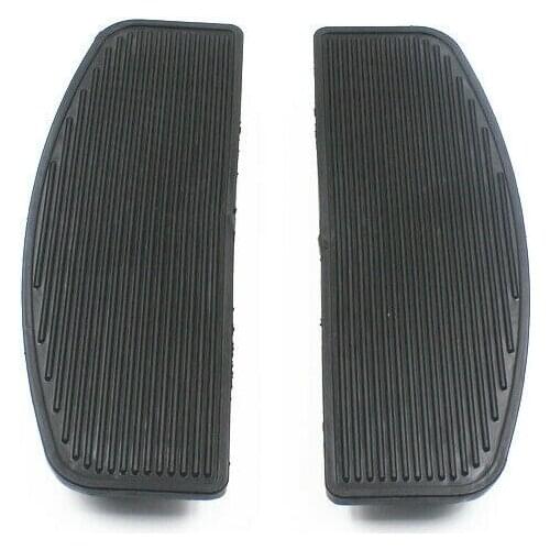 Motorcycle Black Front Rubber Footboards Foot Pegs Footrests Pad Rider Insert For Harley Touring Electra Glide Classic FLHTC