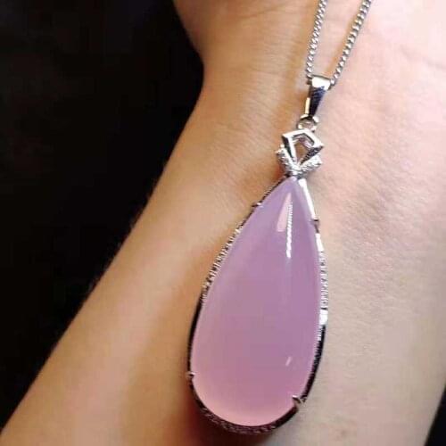 Jade girl S925 silver inlaid green pendant ice seed jade