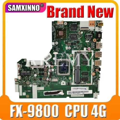 New!!! NMB341 Laptop motherboard For Lenovo 320-15ABR Mainboard 320-15ABR motherboard W/ VGA(2G) DDR(4G) FX-9800P 2.7-3.6 MHZ