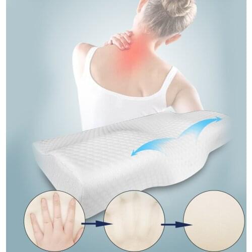 Orthopedic Memory Pillow for neck pain & neck protection Slow Rebound Memory Foam Pillow Health Care Cervical Neck Pillow cover