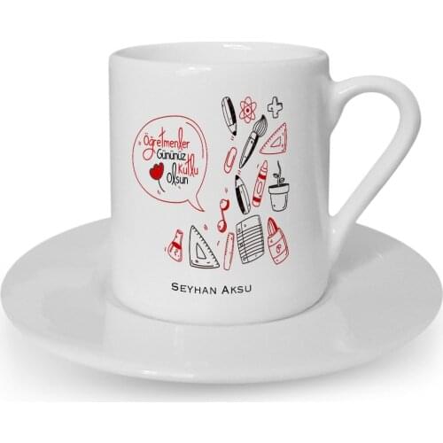 Personalized Teachers Days Happy Turkish coffee Cup-2