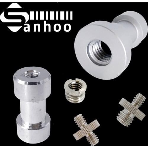 5in1 1/4 to 3/8 Male to Female Adapter Screw Camera Tripod Ball Head Monopod Flash Light Stand Mount Quick Release Accessories