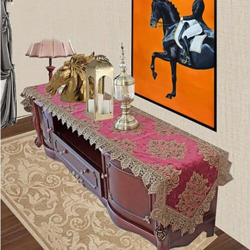 Скатерть на стол Tafelkleed Classical American TV Cabinet Dust Cover Chinese European Decor Cloth Long Coffee Table Tablecloth