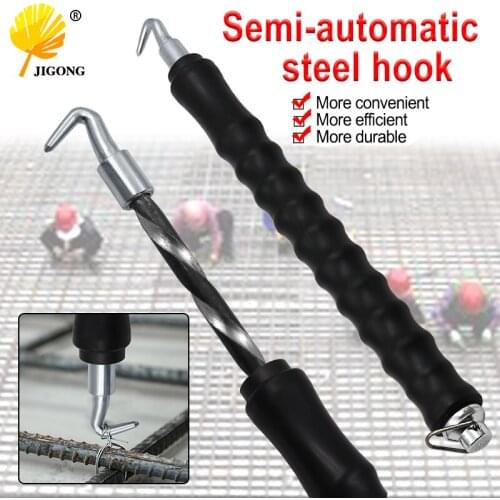 Rebar tier construction site winding tool wire knoting pliers steel wire tring tool steel bar tying hook Semi-automatic