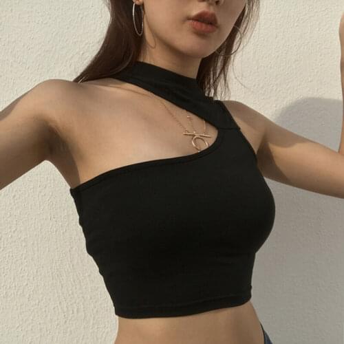 Hot Fashion Women Summer Sleeveless Tanks Top Ladies Girls Sexy Vest Crop Tops Casual Slim Black Tank S M L