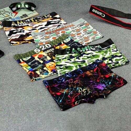 Low-waist Women Boxer Shorts Camouflage Cotton Women Boxers Panties Soft Lesbian Panties Knickers Breathable Tran Les Boyshorts
