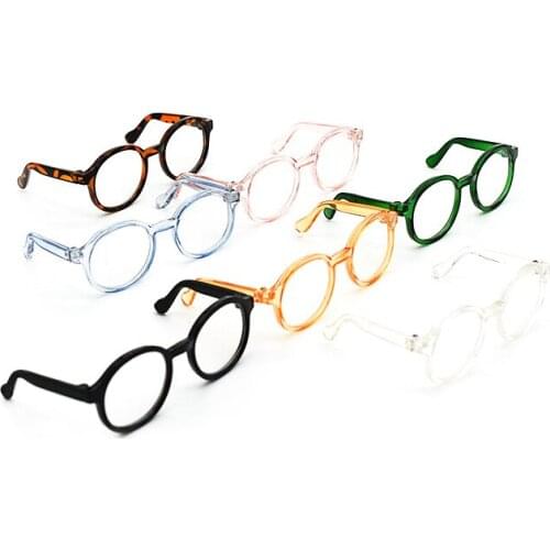 High quality blythe bjd dolls glasses 20cm EXO dolls glasses Clear Lens Round Frame Eyewear Eye Glasses doll clothes accessories