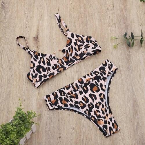 2020 swimwear Europe and the United States sexy chest half circle split bikini AliExpress hot swimsuit XYY-121