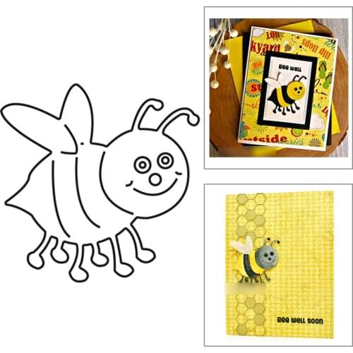 2021 New Animal Insect Bee Metal Cutting Dies For DIY Craft Making Greeting Card Album Paper and Scrapbooking No Stamps Sets
