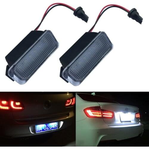 2x led License Plate Light Canbus For Ford Fiesta Kuga Mondeo MK4 5 Escape Explorer Ranger Grand C-MAX S-MAX B-Max Focus MK2 MK3