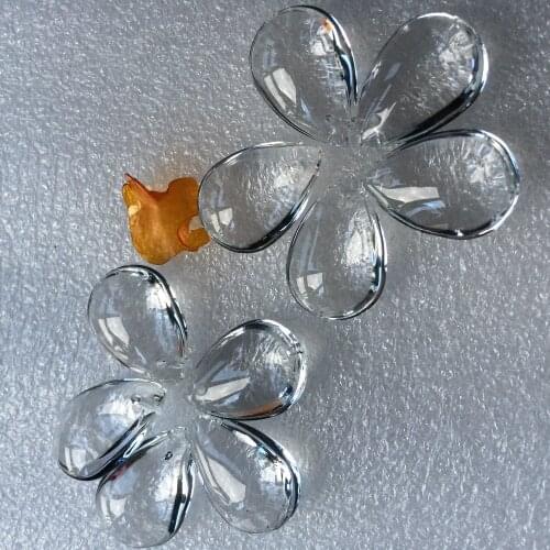 30pcs/lot Wholesale price 22*18mm Nice Crystal Clear Glass Smooth Water Drop Prisms For Wedding Party Decoration Accessoies