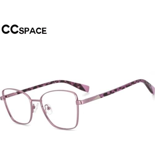 53704 Square Metal Optical Glasses Frames Anti Blue Light Women Fashion Computer Eyeglasses