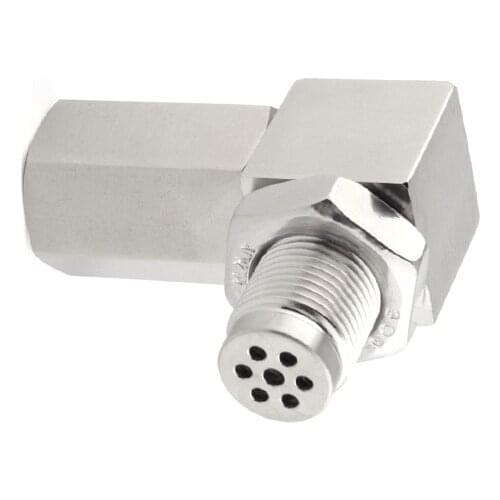 90° Oxygen O2 Sensor Spacer Engine Light CEL Check Bung Mini Catalytic Converter