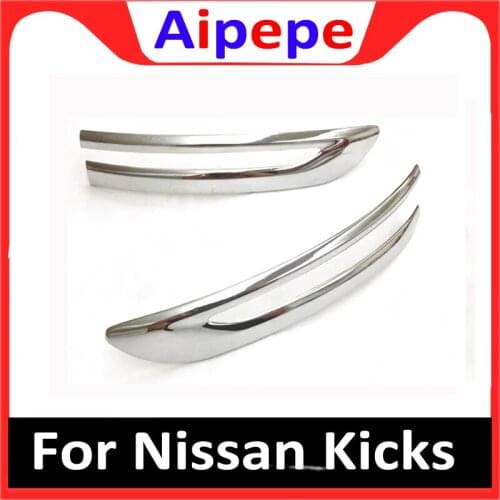 Car Accessories ABS Chromed Rear View Rearview Mirror Cover Trim Molding for Nissan Kicks 2017 Auto Styling