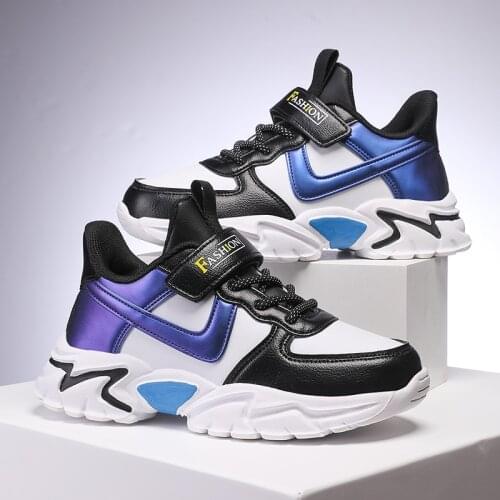 KGFHE Kids Sport Shoes for Boys Running Sneakers Casual Breathable Childrens Fashion Shoes 2021 Autumn Platform Light Shoes