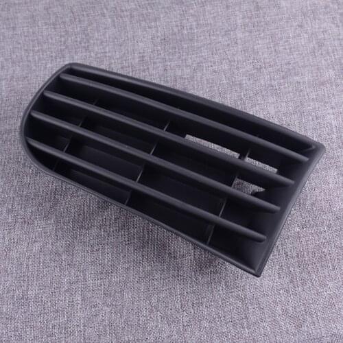 DWCX Black ABS Left Fog Light Front Bumper Lower Corner Grille Grill Fit For VW GOLF MK5 2004 2005 2006 2007 2008 2009