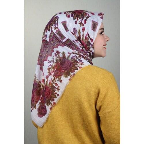 ERİPEK PATTERNED LINEN FLAMLI SCARF-DESEN-22-RENK-04