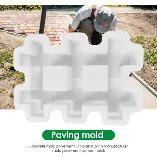 Garden Stone Road Mold Paving Cement Brick Concrete Mould DIY Path Maker Mold Garden Stone Road Concrete Molds