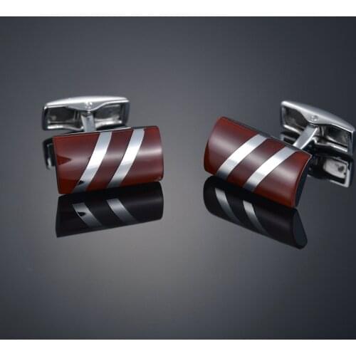 French Stripe Mens shirt accessories mens suit dress cross stripe decoration cufflink shirt