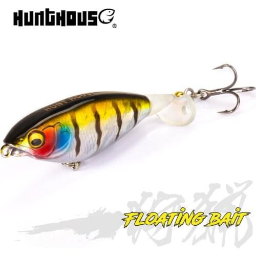 Hunthouse Fishing Karashi Rotating Tail Pencil Fishing Lure 65mm/5.7g 80mm/10.8g floating Whopper Popper wobblers for bass