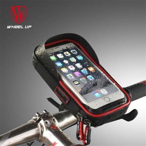 WHEEL UP Bike Bicycle Phone Bag Handlebar Rainproof TUP Touchscreen Cellphone Holder Bags MTB Frame Pouch Cycling Accessories
