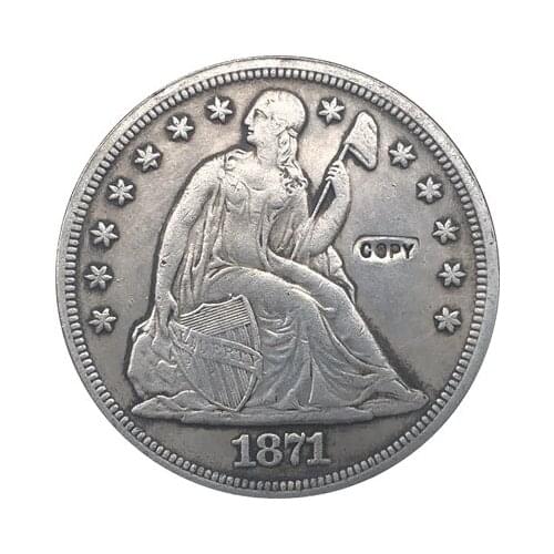 1871-CC Seated Liberty Dollar COINS COPY
