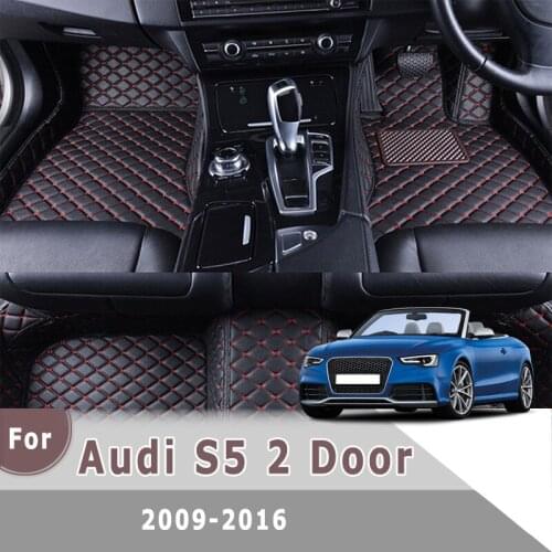 RHD Carpets For Audi S5 2 Door 2016 2015 2014 2013 2012 2011 2010 2009 Car Floor Mats Accessories Interior Decoration Cover