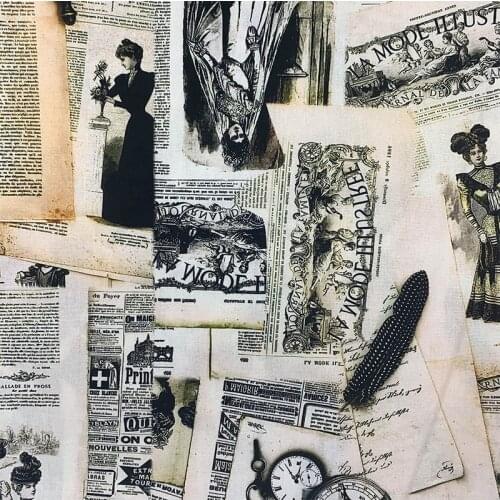 Beautiful Digital Printing British style poster pattern 100% Cotton Fabric Sewing Material Children Fabric Diy Shirt Clothing