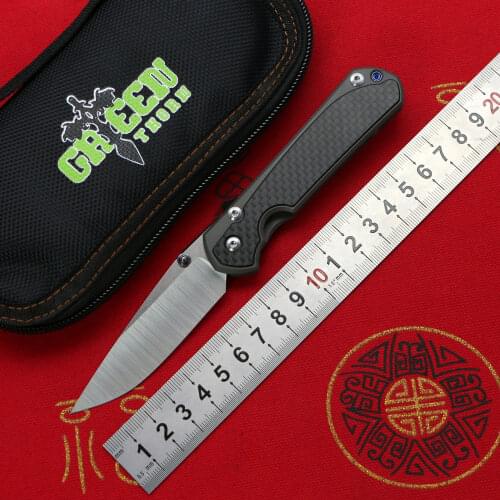Green Thorn Small Sebenza 31 Folding Knife M390 Blade Titanium Handle Kitchen Camping Hunting Survival Pocket Cycling EDC Tools