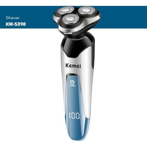 Kemei 4 in 1 Electric Shaver Washable Nose Hair Trimmer Electric Razor Men Shaving Machine Grooming Kit Face Cleanse Shaver