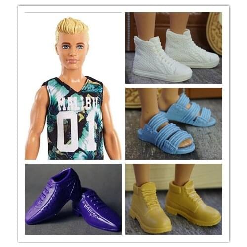 New 1Pair Fashion Doll Shoes Sneakers Shoes For Ken Male Dolls Accessories For Barbie Boyfriend Ken