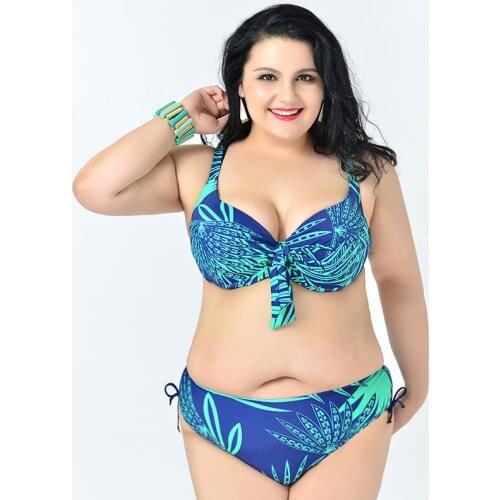 New Bikinis Big Size Swimwear Sexy Plus Sizet Bikini Set Large Size Swimwear Monokini Swimsuit 5 Colors 2XL-6XL