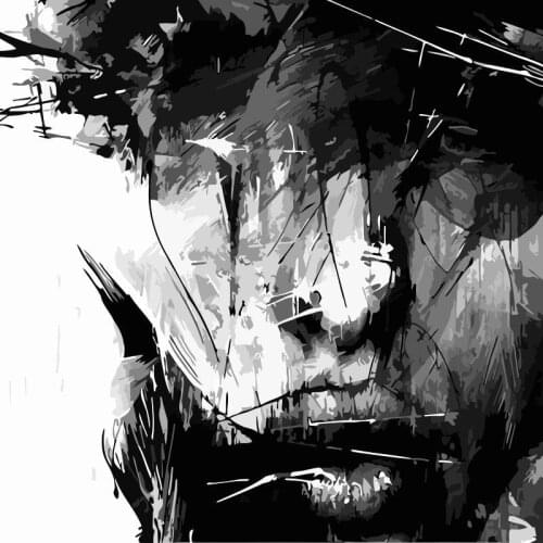 Full diamond embroidery black white woman face pattern diamond mosaic 5D DIY diamond painting people girl art