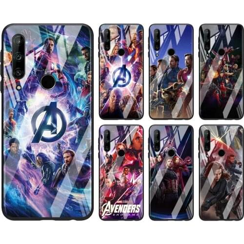 Tempered Glass Hot New Shell Luxury Cover Marvel Avengers Heroes For Honor 30 20 10 9X 8X Pro Plus Lite Phone Case